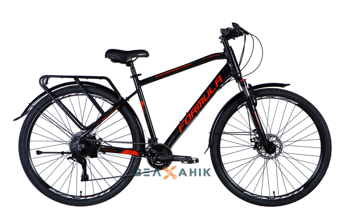 Велосипед 28" Formula CURSOR Male AM DD (рама 20") з багажником чорний
