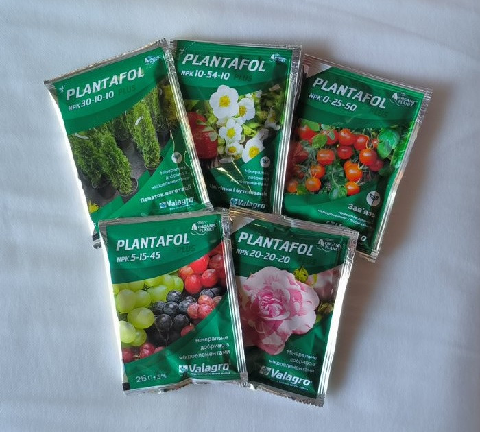 Набір мінеральних добрив Plantafol на сезон, Valagro