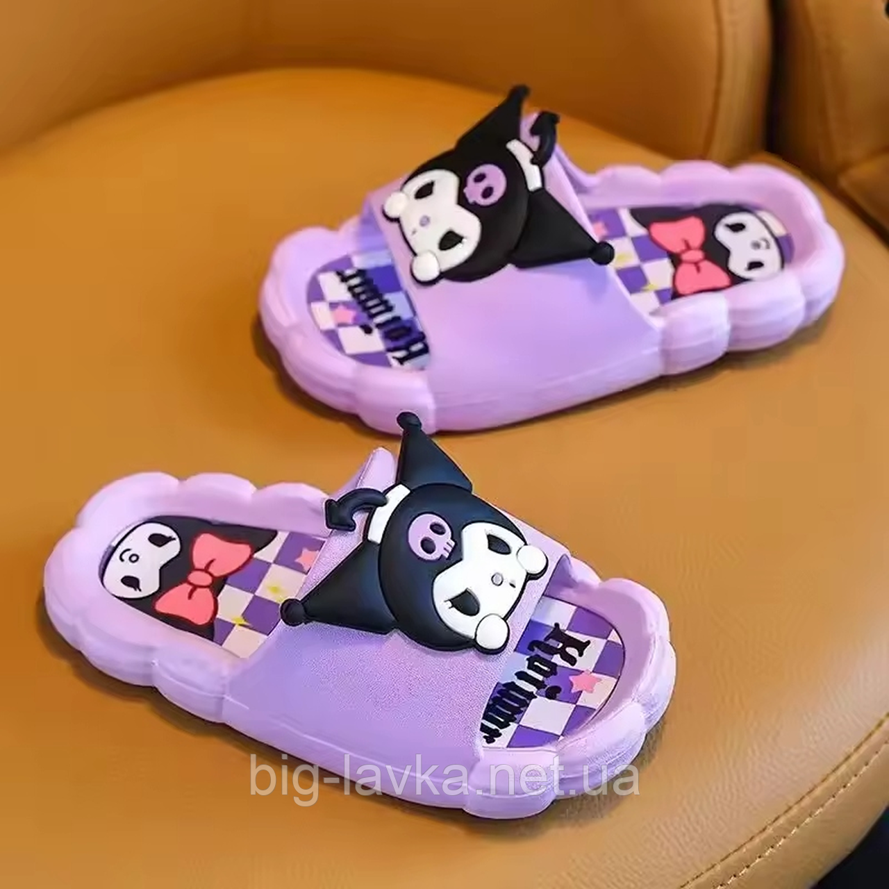 Дитячі шльопки Sanrio Kuromi 30-31 розмір (19см) Фіолетовий