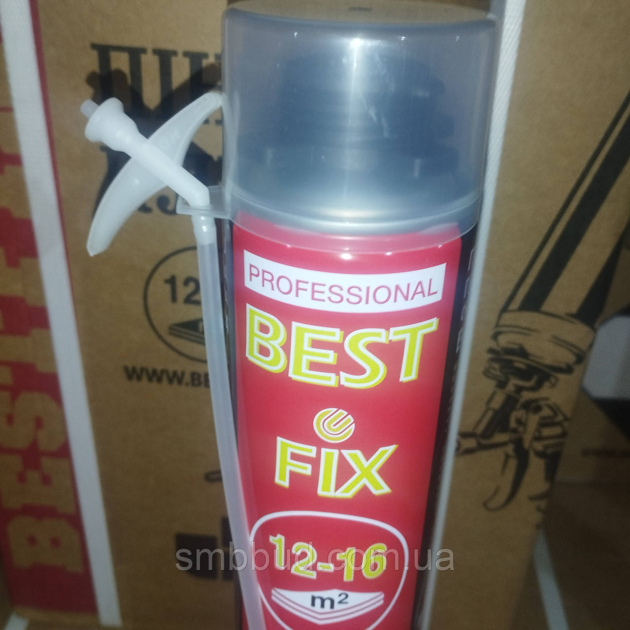 Клей піна для пінопласту дві в одній підлогу пістолет і трубочку BestFix 800 мл