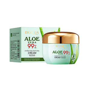Зволожувальний крем для обличчя Bioaqua Aloe Vera 99 hydrating Soothing Cream з алое вера, 50 g