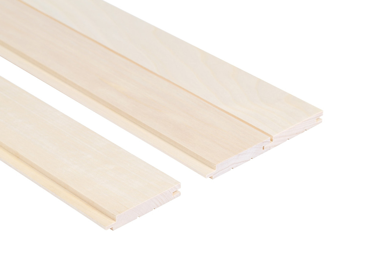 Вагонка осіна STS4 15x140 1.8 м для лазні та сауни, фото 1