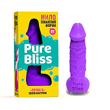 Мило у формі пеніса на присосці Pure Bliss Big Purple