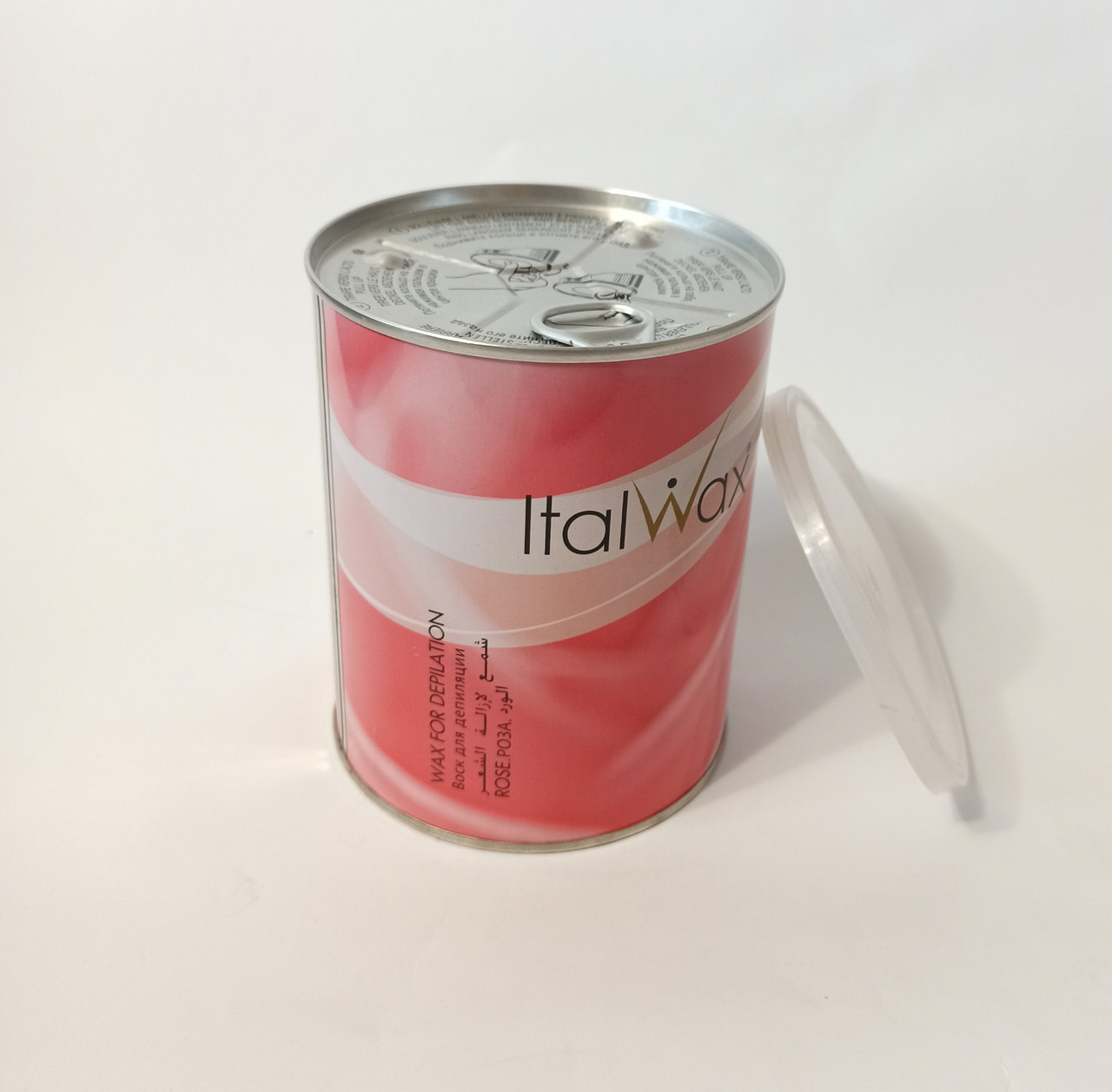 Банковий віск Ital Wax у банці 800 мл троянда Італ вакс для депіляції