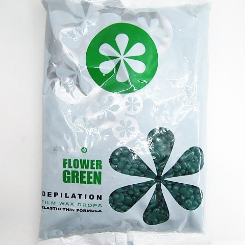 Гарячий віск Simple Use Flower Green плівковий у гранулах 800 г Греція зелена квітка