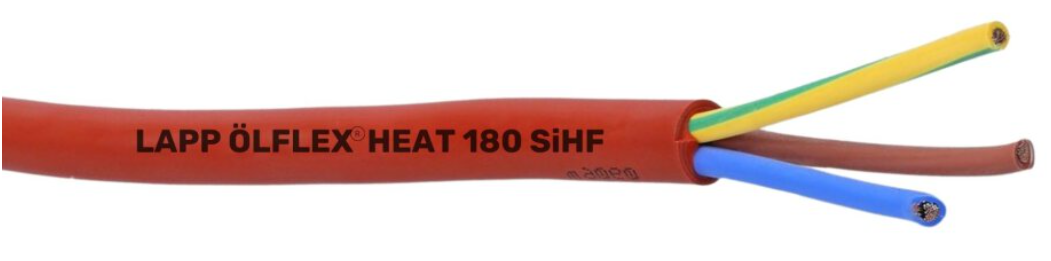 Дріт електричний SIHF 3 x 2,5 для лазні та сауни, фото 1