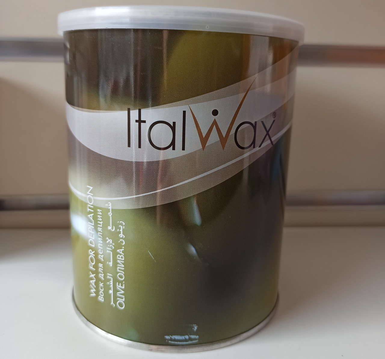 Банковий віск Ital Wax у банці 800 мл оливка Італ вакс для депіляції