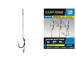 Бойловий повідець Profmontazh KRANK BAIT RIGS  гч.6 25lb 15cm