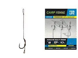 Бойловий повідець Profmontazh KRANK BAIT RIGS  гч.6 25lb 10cm