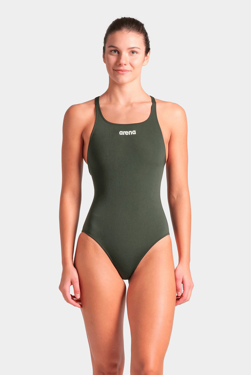 Купальник закритий для жінок Arena TEAM SWIMSUIT SWIM PRO SOLID темно-зелений Жін 36 original Акція Знижка
