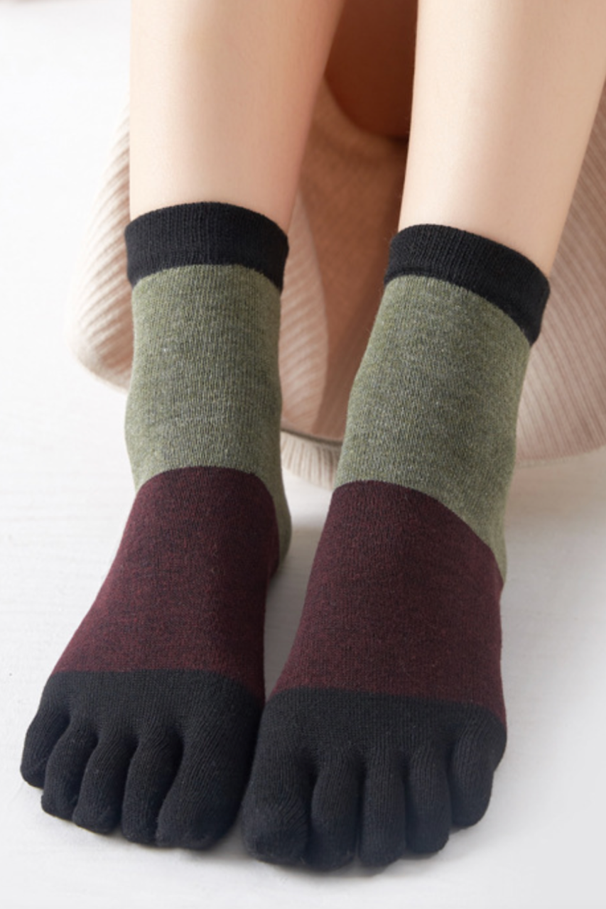 Шкарпетки на кожен палець Джентл Apmi 36-40 бордовий, фото 1