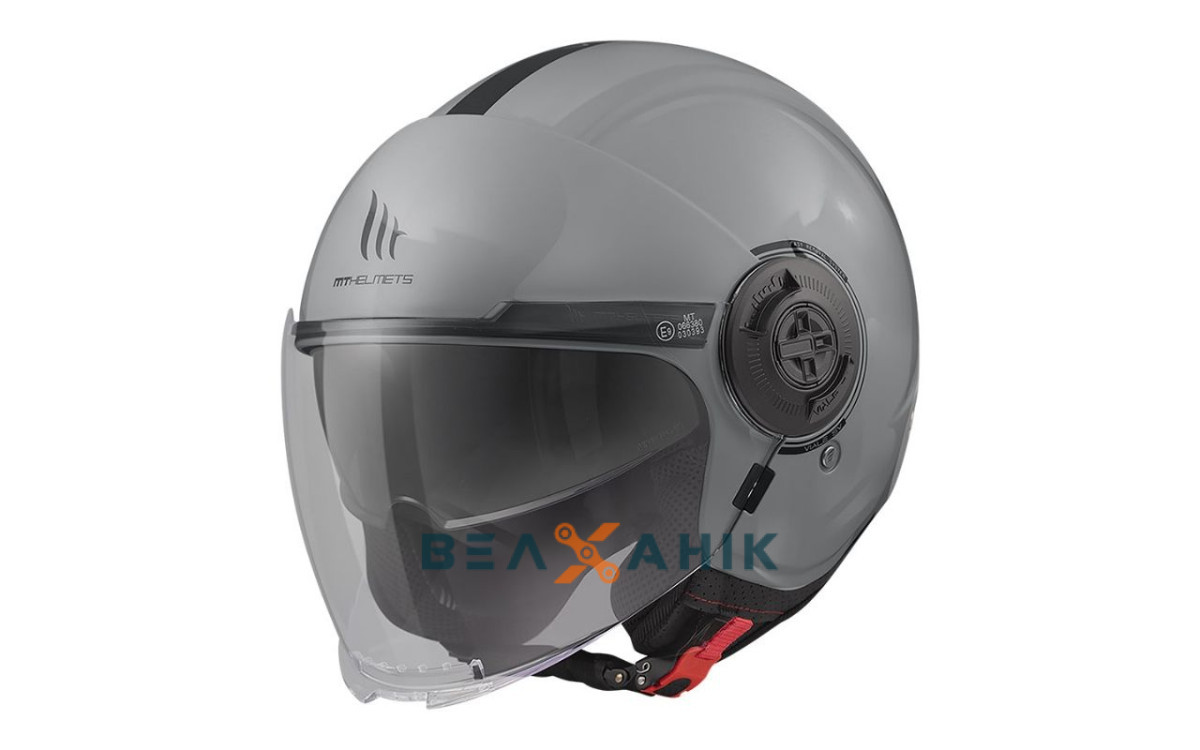 Шолом (напівлицевик) MT VIALE SV S Solid GRISS MATT A12 [L], фото 1