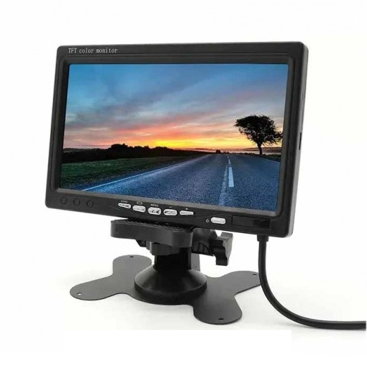 Автомобільний дисплей DS-7 екран 7" для камери заднього виду (Чорний), фото 1