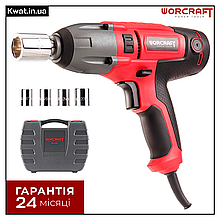 Гайковерт ударний електричний 450 Вт Worcraft IW-500 400 Нм 4 головки Кейс
