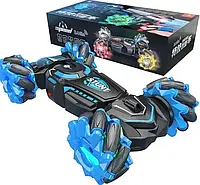 Машинка перевертень на радіокеруванні Stunt Car Світиться трюк машина на акумуляторі з музикою