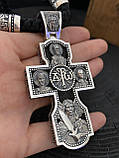 Срібний хрест із деревом ебен, фото 5