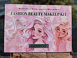 Дитяча Косметика 3 яруси  Fashion Beauty Makeup тіні рум'яна лак пензлики пилка заколки  наліпки аксесуари, фото 5