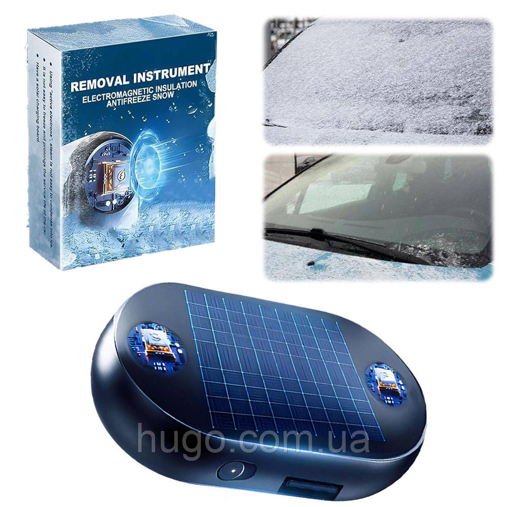Електромагнітний пристрій для видалення снігу з автомобіля, USB, De Icer / Автомобільний розморожувач скла, фото 1