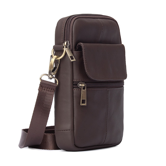 Чоловіча сумка через плече шкіряна Joyir коричневого кольору арт.00207 Чоловіча сумка через плече шкіряна Joyir коричневого кольору арт.00207