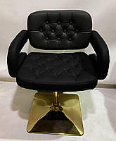 Крісло майстра Gor CH-Base поворотне з регулюванням висоти, на круглій хромованій ніжці 385 мм, оббивка, фото 10