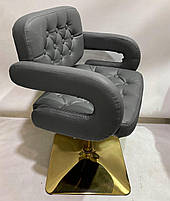 Крісло майстра Gor CH-Base поворотне з регулюванням висоти, на круглій хромованій ніжці 385 мм, оббивка, фото 6