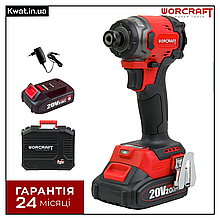 Гайковерт акумуляторний безщітковий ударний Worcraft CIS-S20LiBM-260 АКБ 20 В 2.0 Ач ЗП Кейс