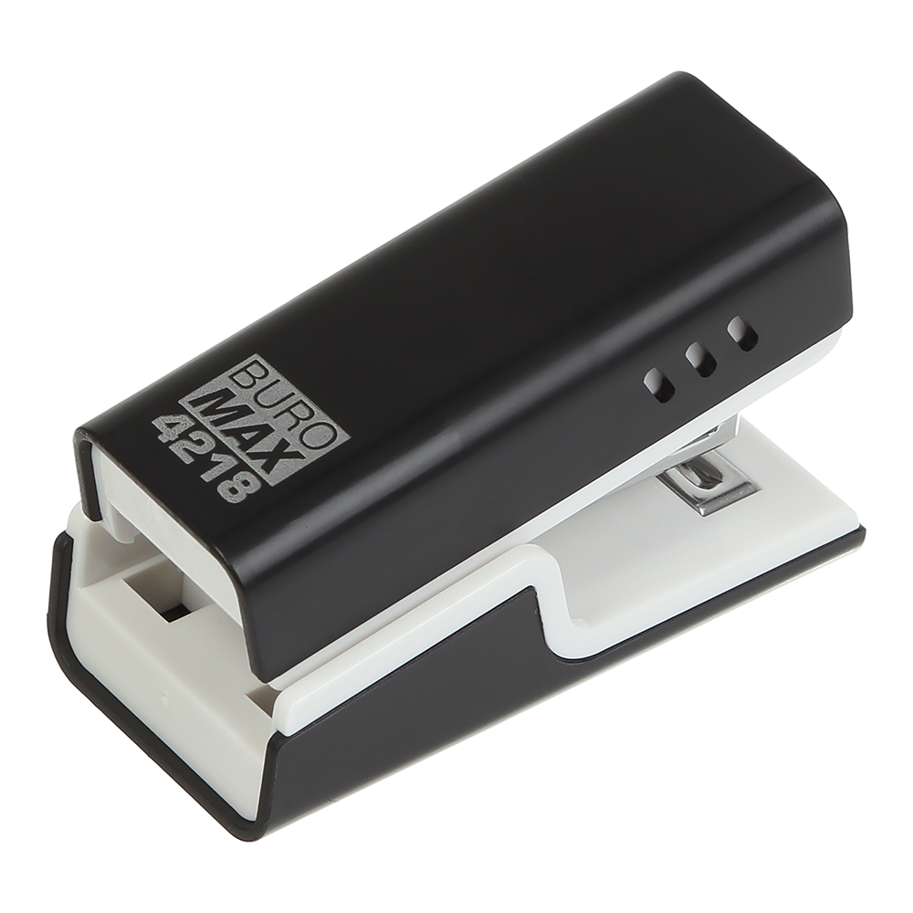 @Степлер пластиковий 20арк міні (скоби №24; 26) чорний