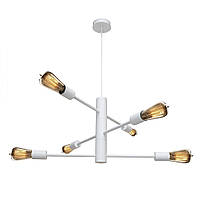 Люстра підвісна MSK Electric Asket на шість плафонів Е27 NL 6120-6 WH біла