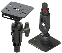 Алюмінієва платформа для ехолота BORIKA FASTen SLr110 для монітора до 7" з кульовим з'єднанням 1.5" (38 мм)