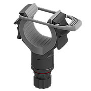 Тримач з притискачем BORIKA FASTen Rh100 чорно-сірий для фіксації предметів d від 15 до 50 мм