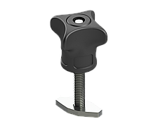 Чотиригранна пластикова ручка BORIKA FASTen Kn226 чорна з Т-болтом (01.17.019.01.01)