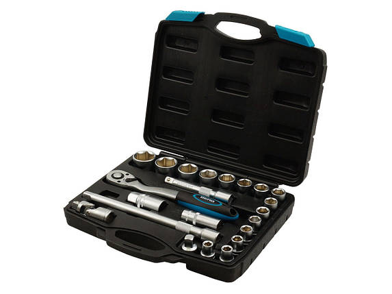 Набір головок Berg Cr-V в кейсі 1/2" 22 шт (52-109), фото 1