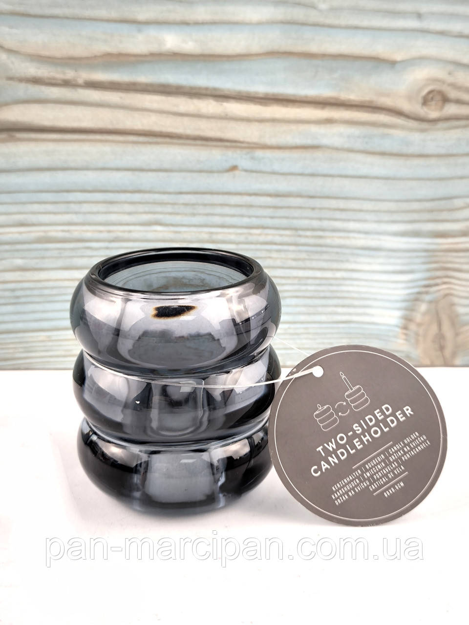 Підсвічник двосторонній 6х6,5 см, фото 1