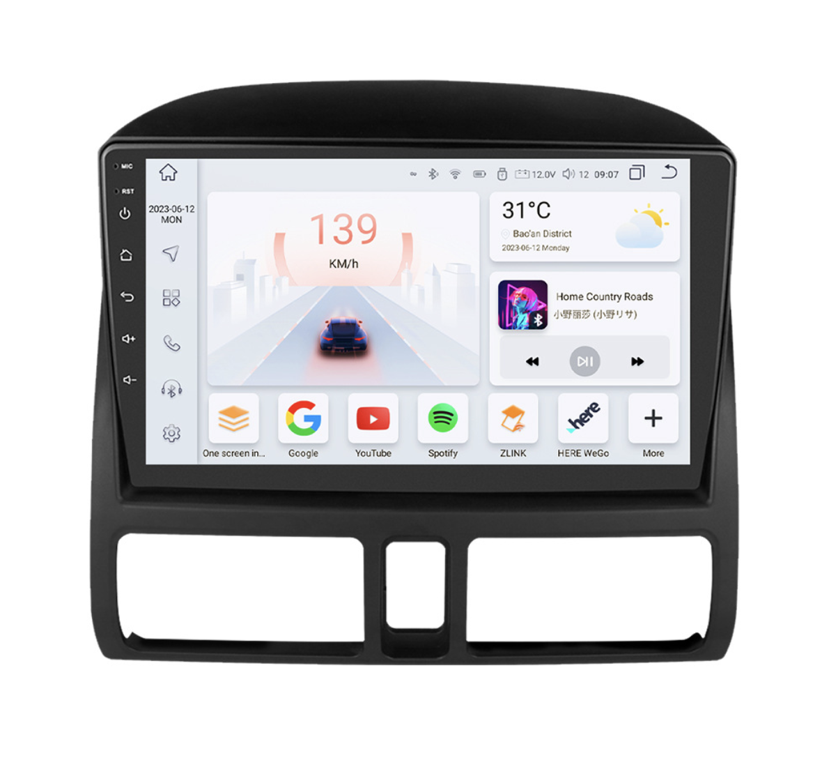Магнітола для Honda CRV 2002-2006 (4/64 ГБ) на Android | QLED-екран, GPS, Bluetooth та 4G