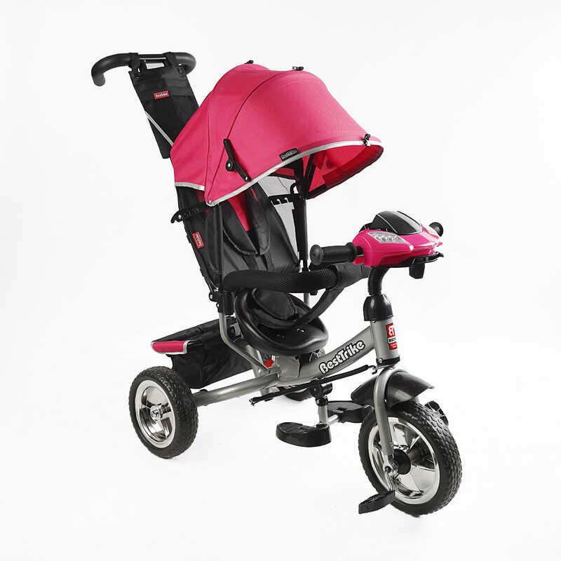 Велосипед 3-х колісний 69-732 Best Trike (1) КОЛЕСО ПІНА, d=25см переднє, d=20см задні, фара музична, USB, Bluetooth, в коробці