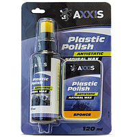 Очисник-поліроль пластику салону з губкою 120ml (AXXIS) VSB-088