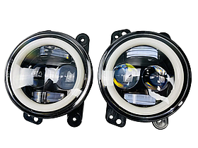 Автомобільна протитуманна фара комплект 2 шт 60 W із денними ходовими вогнями