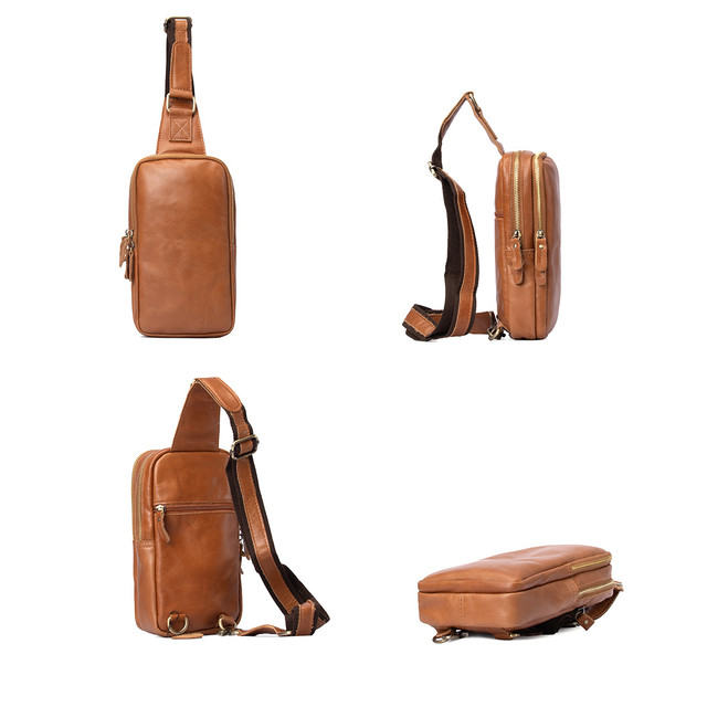 Рюкзак шкіряний через одне плече коричневий арт.00196 Рюкзак шкіряний через одне плече коричневий арт.00196