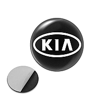 Наклейка з логотипом Kia для авто і ключів, 15 мм, ПВХ-пластик, об'ємна
