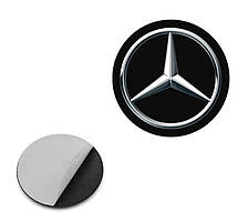 Наклейка з логотипом Mercedes для авто і ключів, 15 мм, ПВХ-пластик, об'ємна