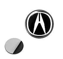 Наклейка з логотипом Acura для авто і ключів, 15 мм, ПВХ-пластик, об'ємна