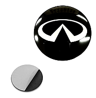 Наклейка з логотипом Infinity для авто і ключів, 15 мм, ПВХ-пластик, об'ємна
