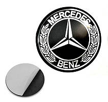 Наклейка з логотипом Mercedes Benz для авто і ключів, 15 мм, ПВХ-пластик, об'ємна