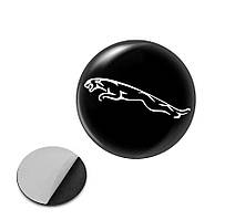 Наклейка з логотипом Jaguar для авто і ключів, 15 мм, ПВХ-пластик, об'ємна