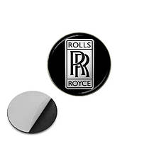 Наклейка з логотипом Rolls Royce для авто і ключів, 15 мм, ПВХ-пластик, об'ємна