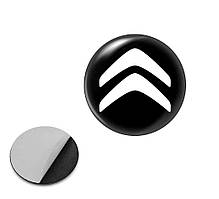 Наклейка з логотипом Citroen для авто і ключів, 15 мм, ПВХ-пластик, об'ємна