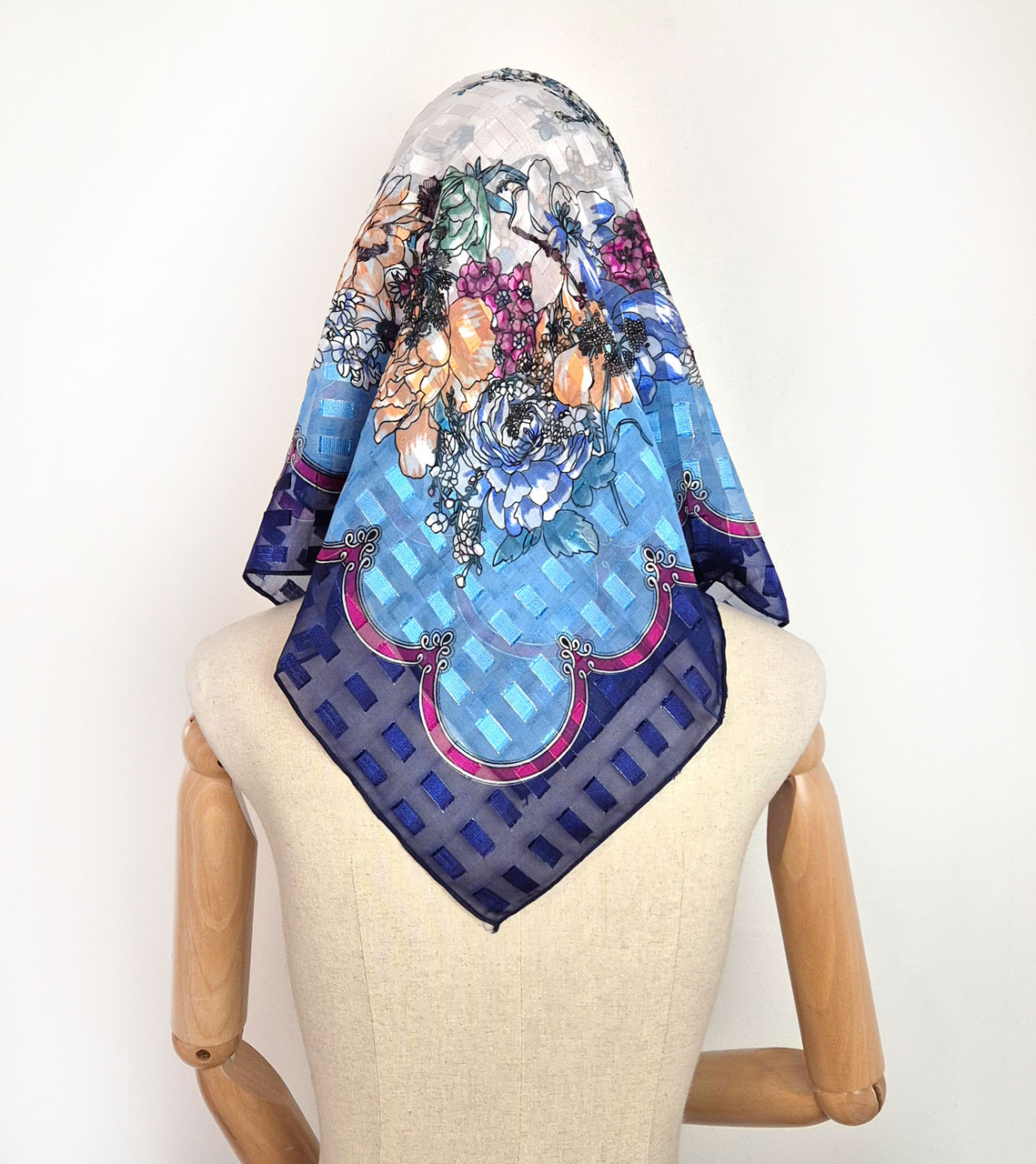 Хустка середня шифонова із люрексом Маріта, фото 1