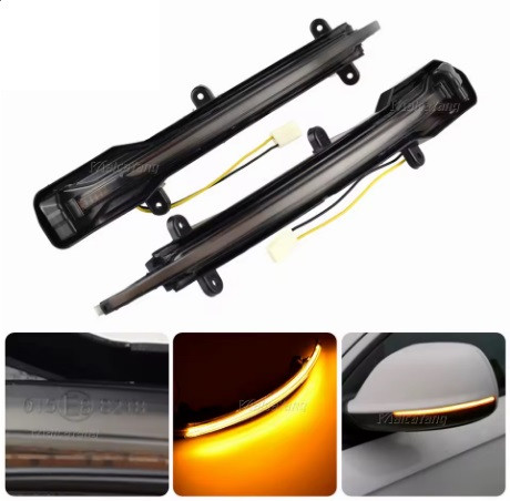 Покажчик повороту Audi Q5 2008-2016 на дзеркалі Ауді КЮ5 (2шт динамічні чорні ЛЕД) Европейська версія, фото 1