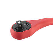 Рукоятка з храповим механізмом на 72 зубці 3/8" INTERTOOL Professional  HT-2108, фото 5