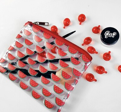 Косметичка пластикова прозора Visible Кавуни, фото 1